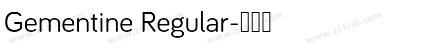 Gementine Regular字体转换